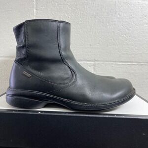 Merrell Captiva Mid J56048 Black Leather Waterproof Ankle Boots Zip Women's 8.5